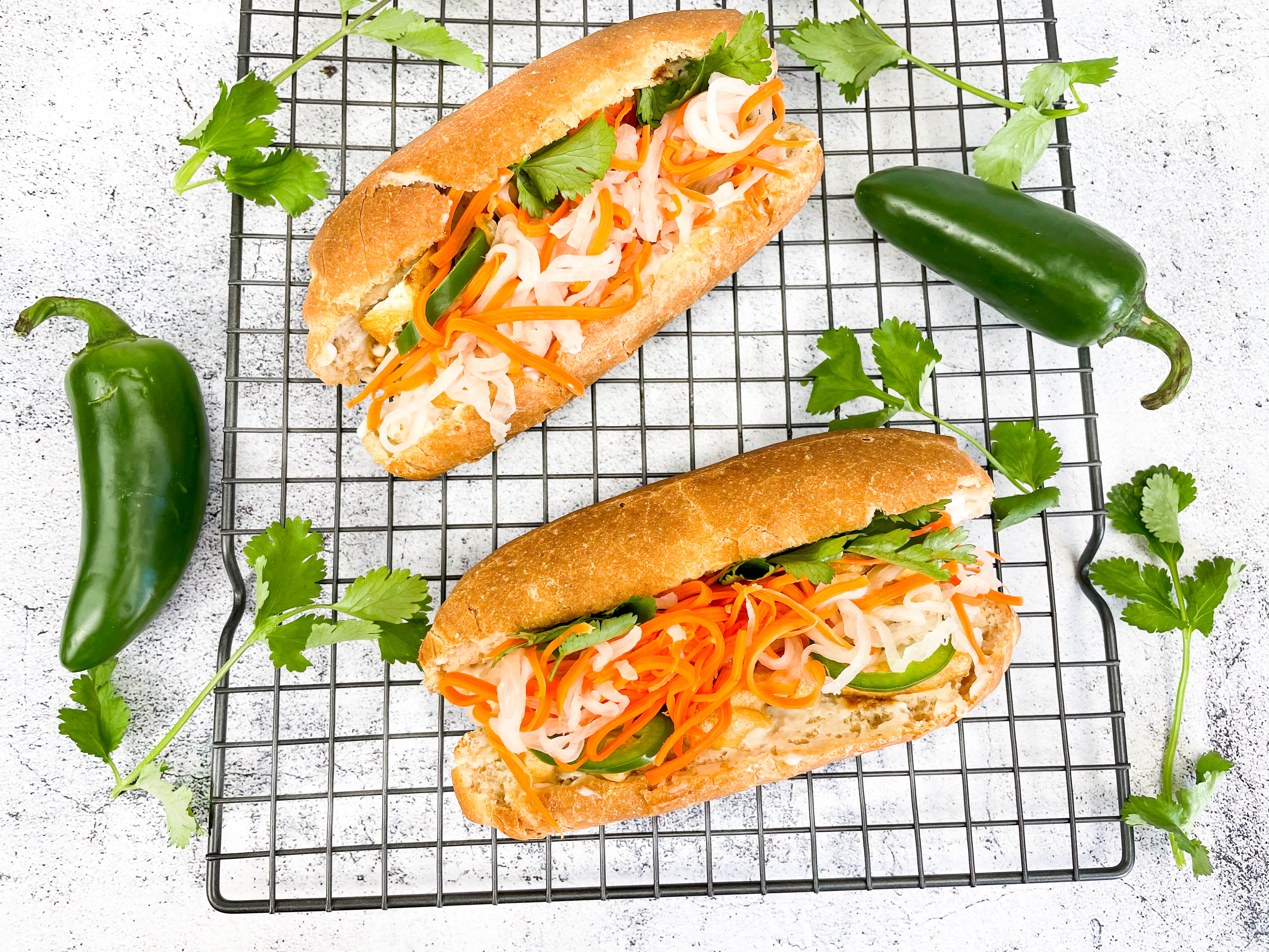 Quick And Easy Tofu Bánh Mì Sandwich – Hella Phat Vegan