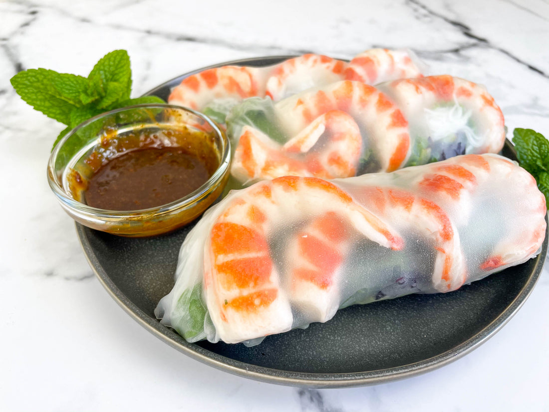 Fresh Spring Rolls With Vegan Shrimp (Gỏi Cuốn)