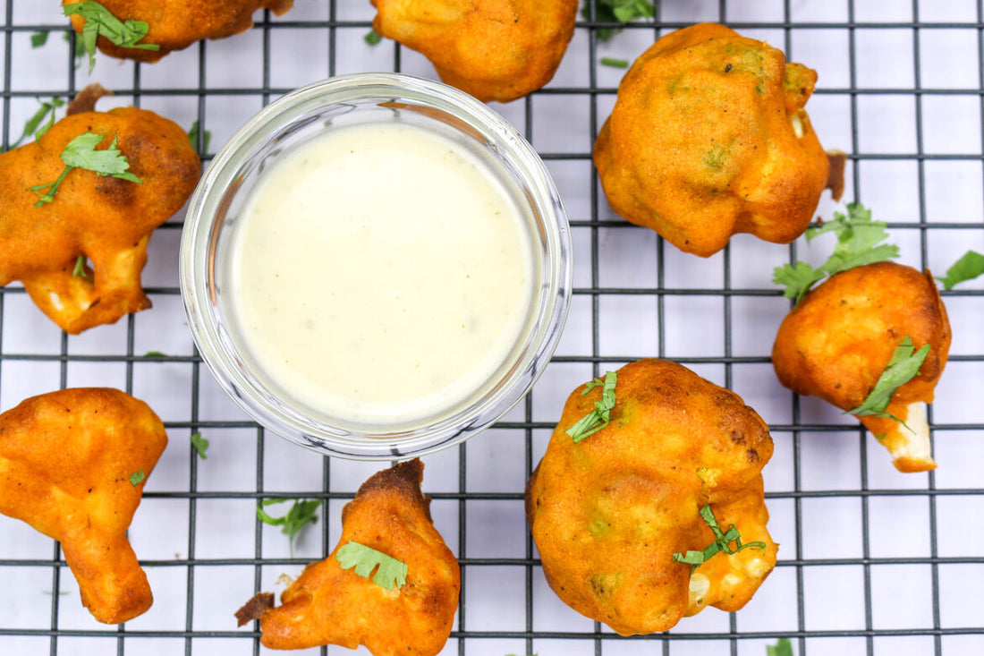 Air Fryer Spicy Buffalo Cauliflower Wings