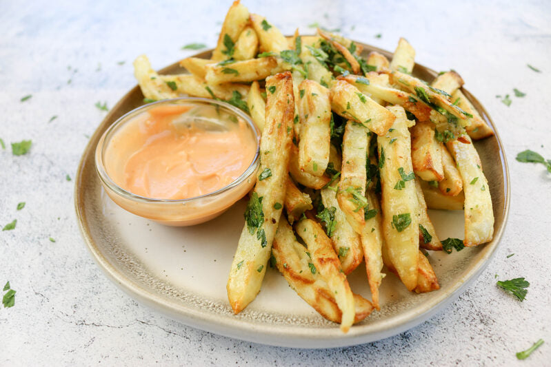 Flavorful Vegan Garlic Chicken Fries