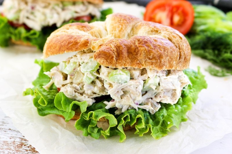 Vegan Jackfruit Chicken Salad Sandwiches