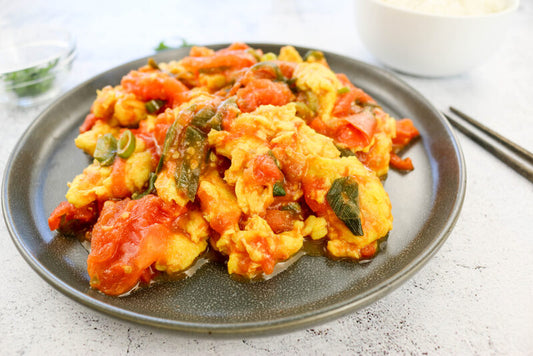 Vegan Chinese Tomato & Egg Stir-Fry