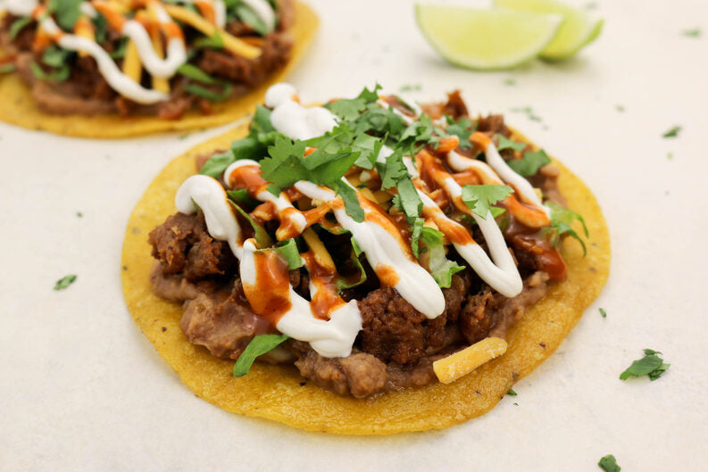 Beyond Vegan Crispy Tostadas