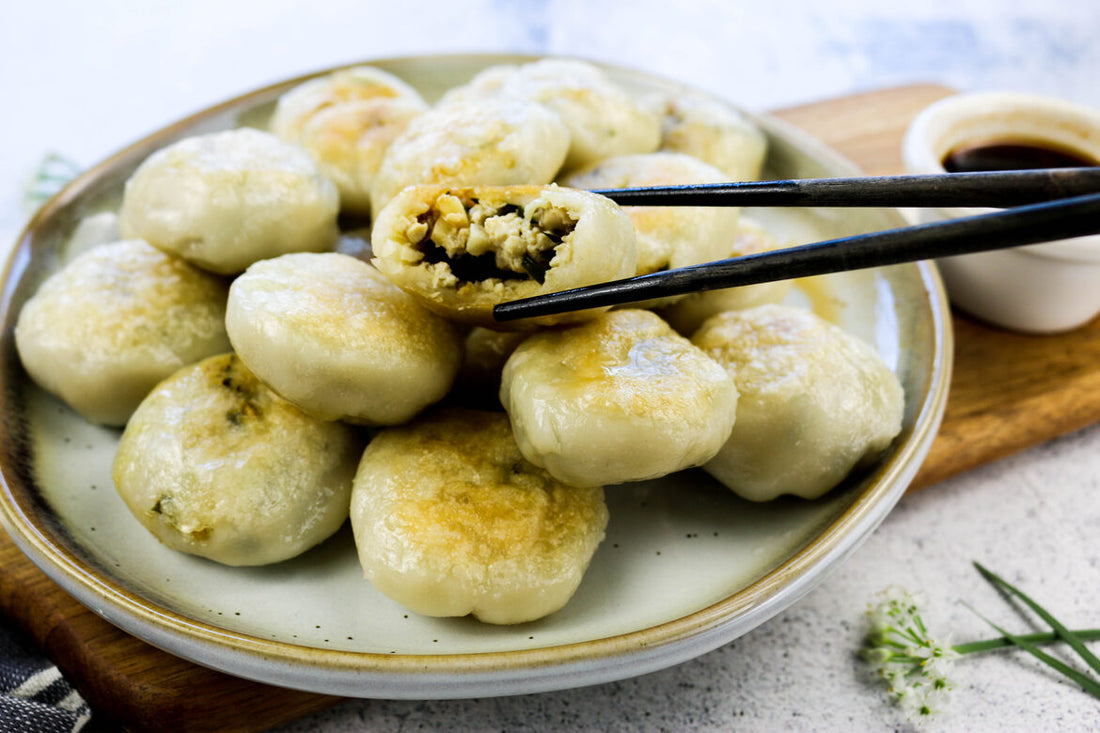 Dim Sum: Pan Fried Chive Dumplings