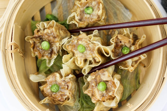 Cantonese Vegan Beefy Mushroom Shumai/Shao Mai