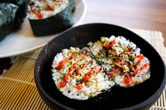 Spicy Jackfruit Onigirazu - Sushi Sandwich