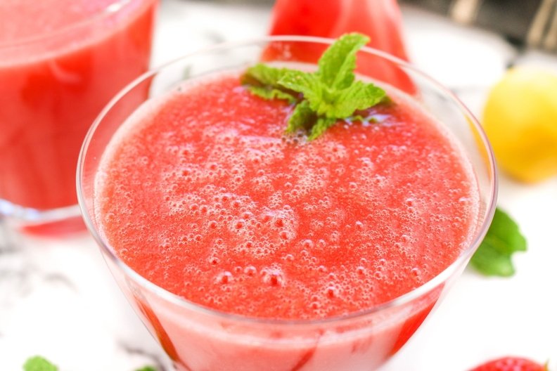 Refreshing Watermelon Strawberry Juice