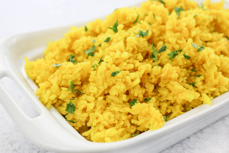 Yummy Yellow Rice Recipe - Chicken Flavor - Vegan & Gluten-Free